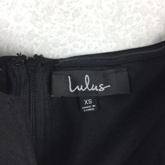 NWT Lulus Lynne Black Off-the-Shoulder Stretch Crepe Maxi Dress Gown XS - Picture 5 of 13